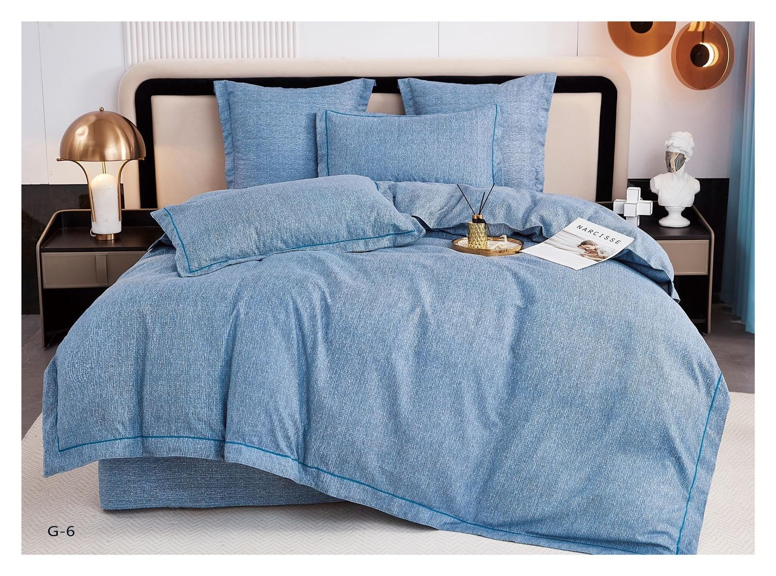 Lenjerie de pat 100% bumbac Luxury - 6 piese | 17061-V